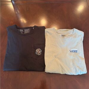 Set of Vans Classic Fit Tee - Faded Sage Green and Black